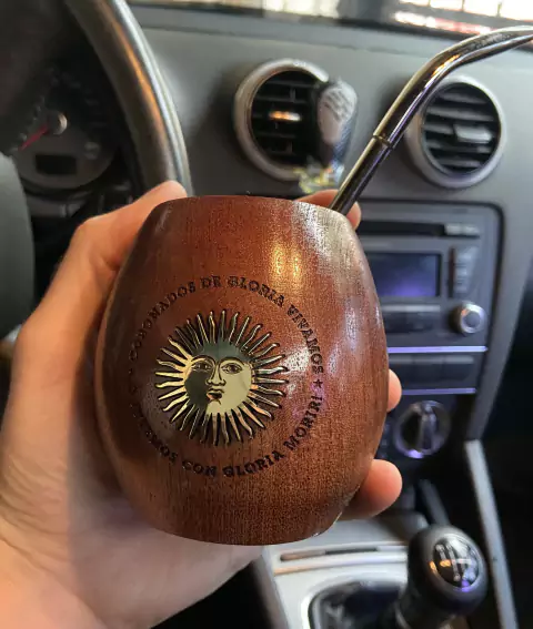 Mate de Algarrobo Sol de Mayo - Imagen 3